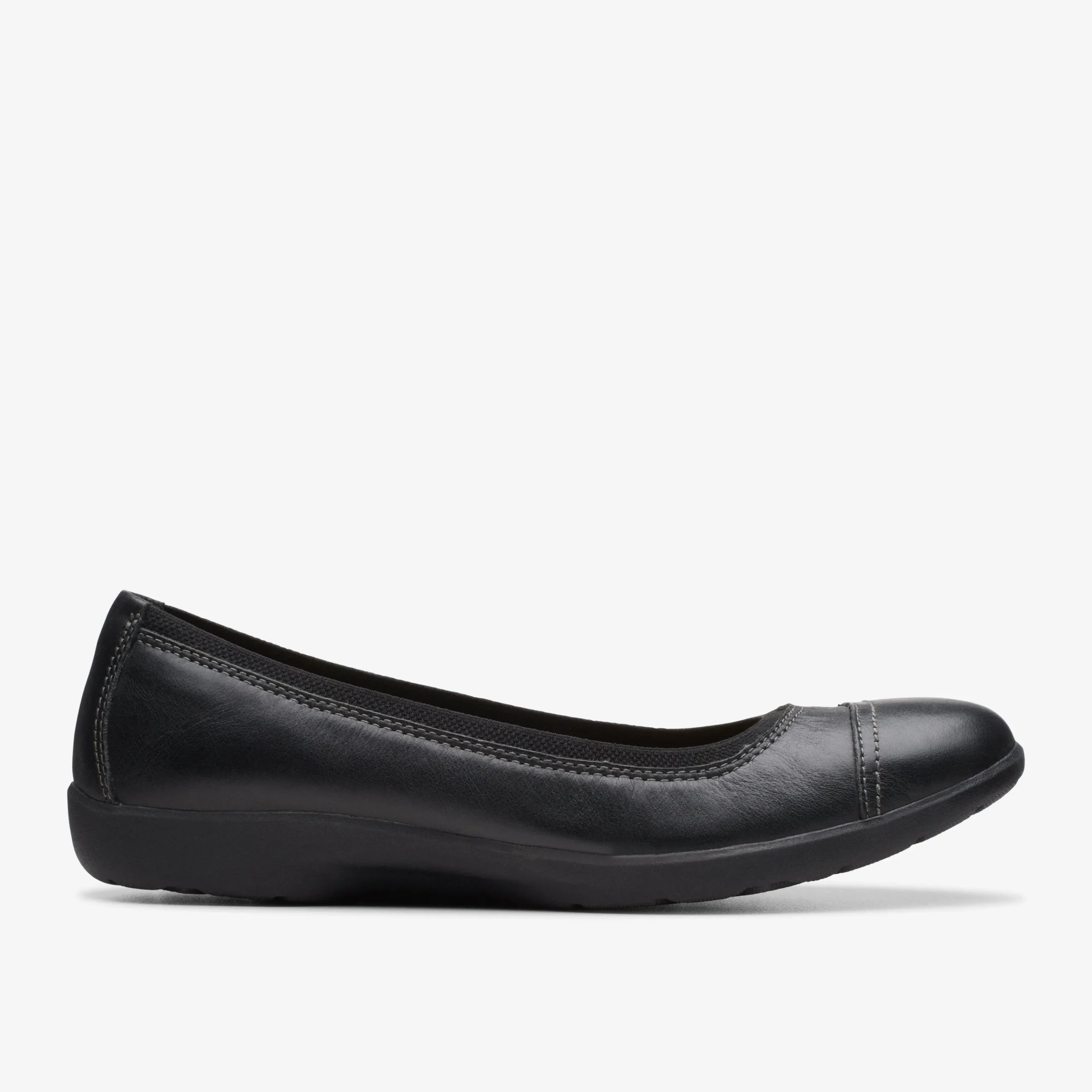 Clarks Meadow Opal Black Leather Discount