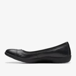 Clarks Meadow Opal Black Leather Discount