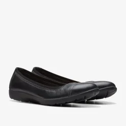 Clarks Meadow Opal Black Leather Discount