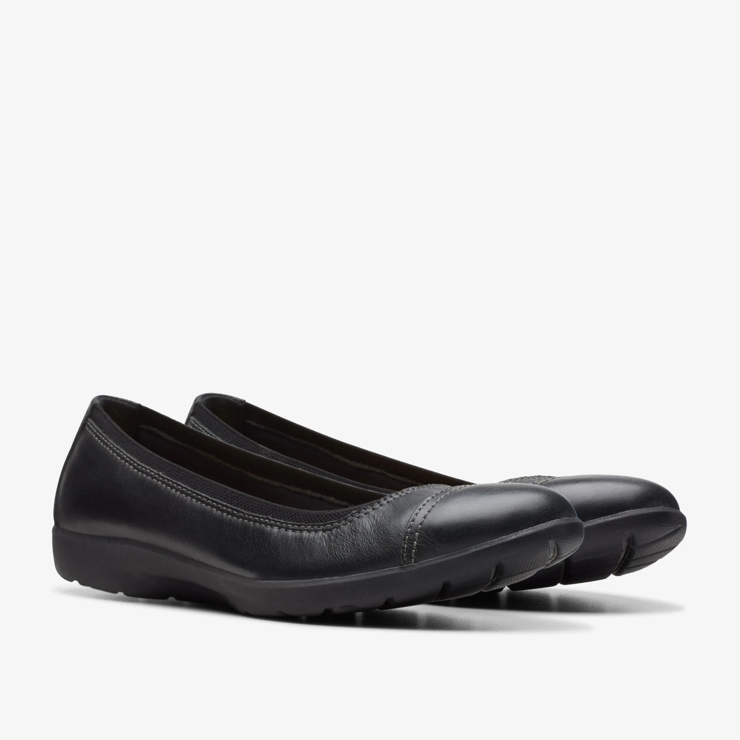 Clarks Meadow Opal Black Leather Discount