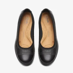 Clarks Meadow Opal Black Leather Discount