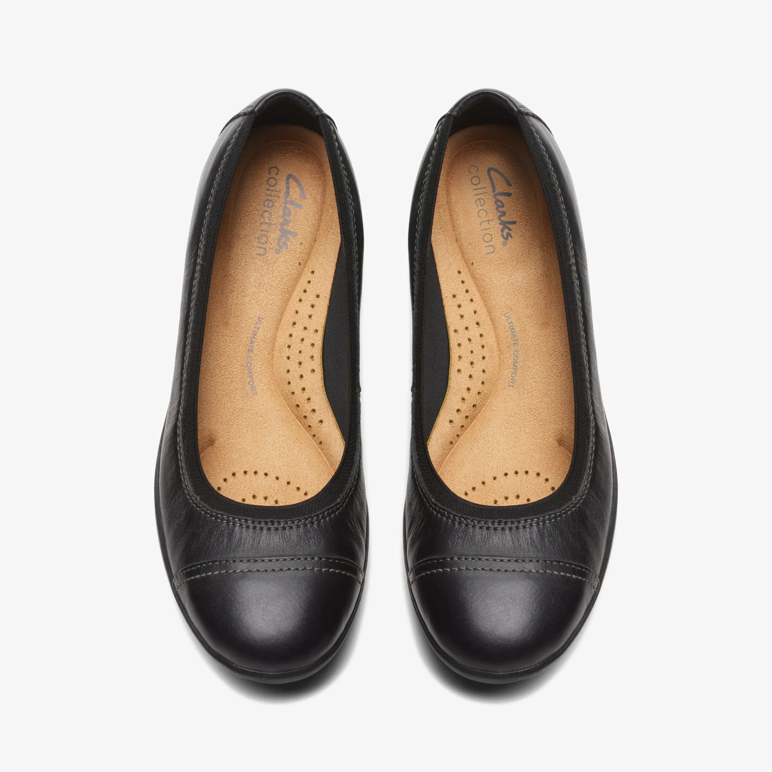 Clarks Meadow Opal Black Leather Discount