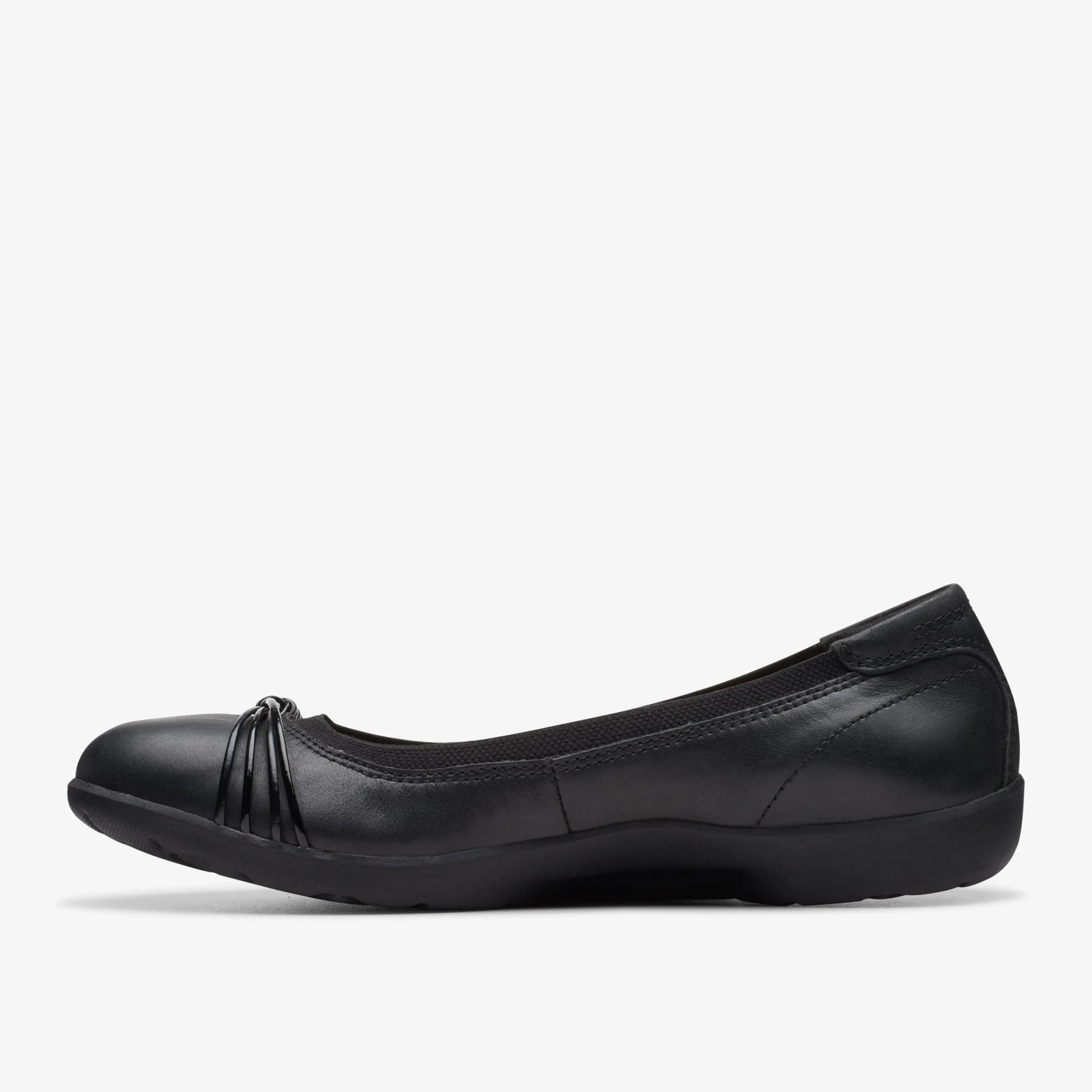 Clarks Meadow Rae Black Leather Best
