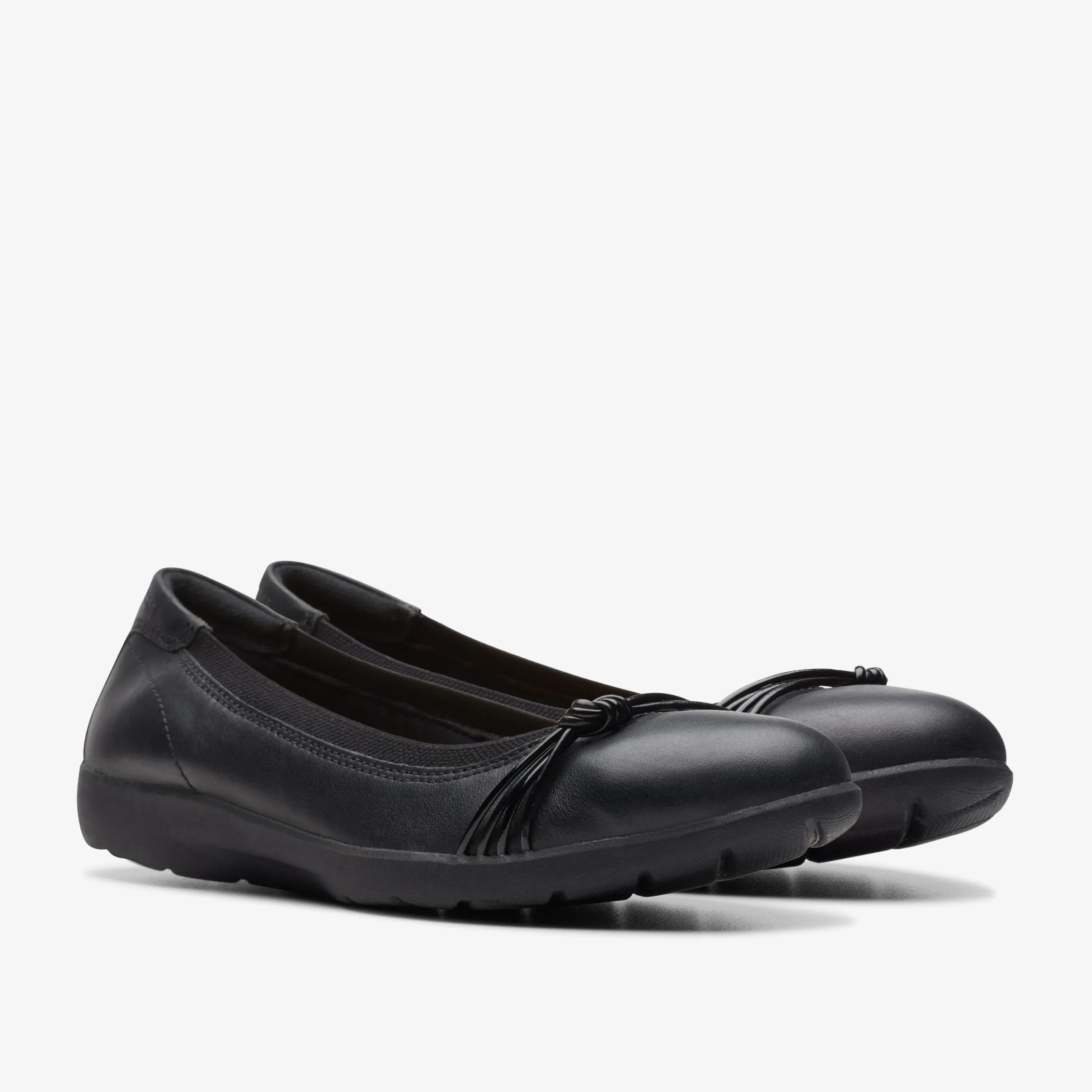 Clarks Meadow Rae Black Leather Best