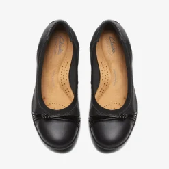 Clarks Meadow Rae Black Leather Best