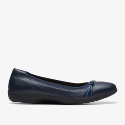 Clarks Meadow Rae Navy Leather Online