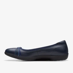 Clarks Meadow Rae Navy Leather Online