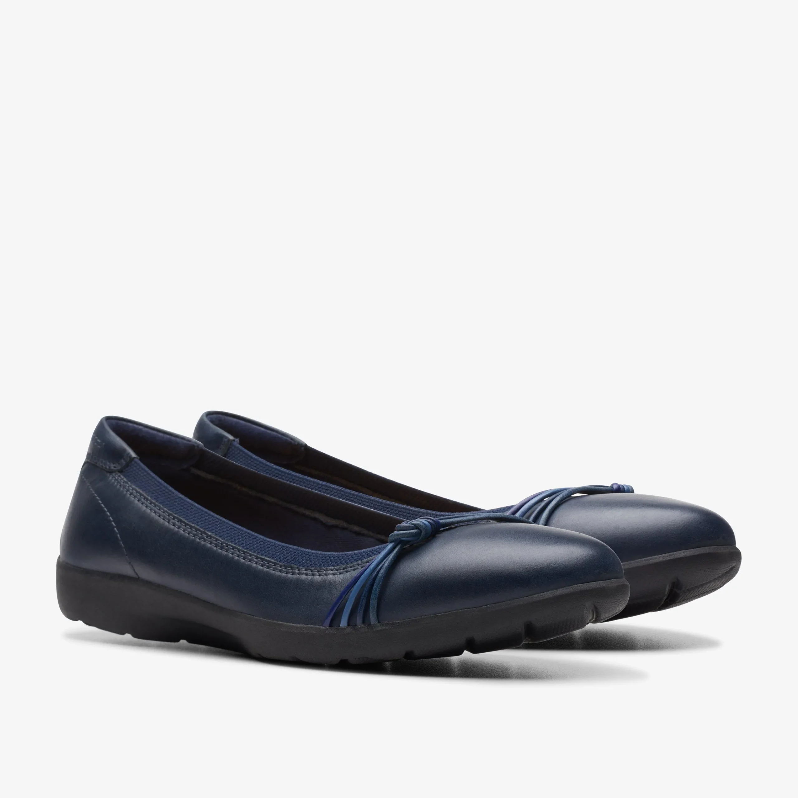 Clarks Meadow Rae Navy Leather Online