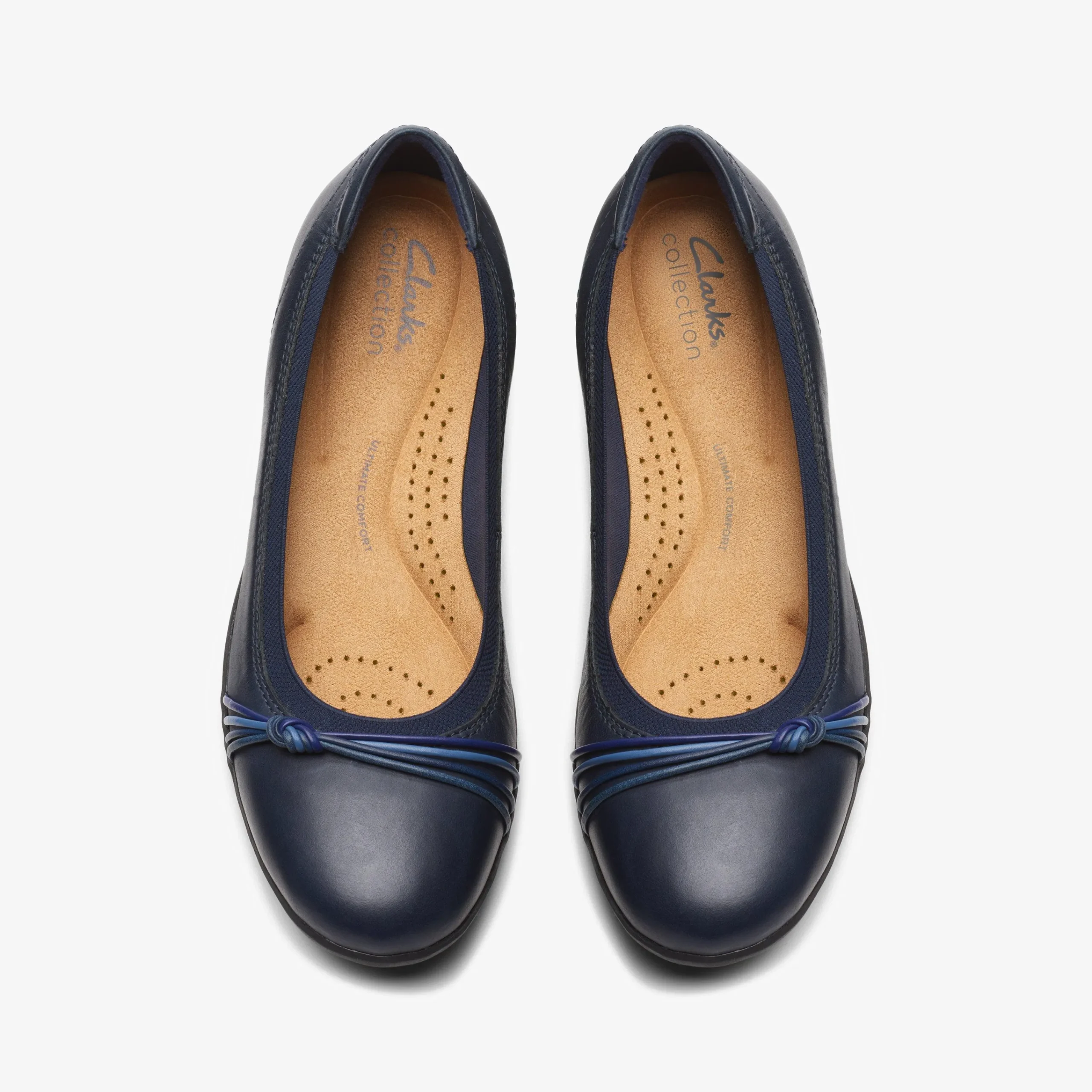 Clarks Meadow Rae Navy Leather Online