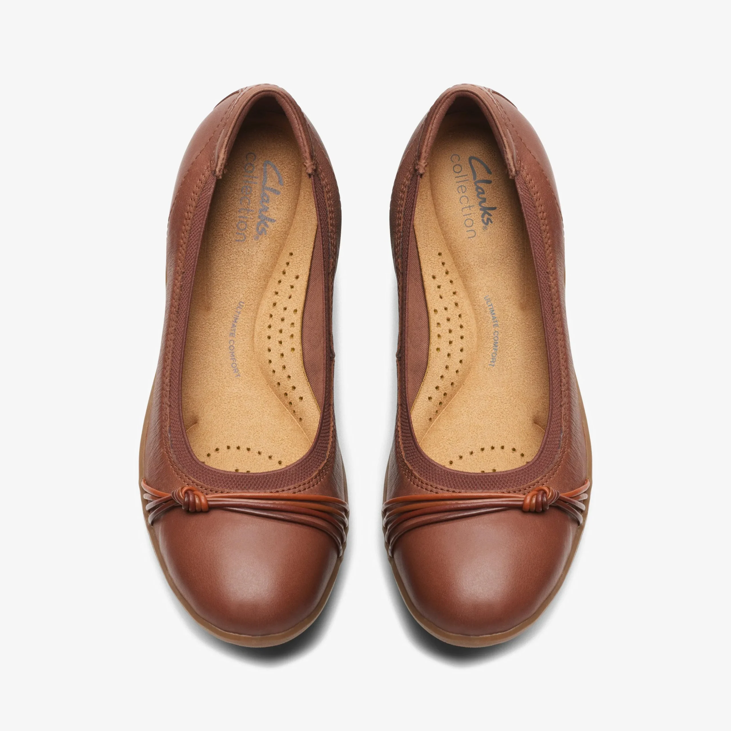 Clarks Meadow Rae Tan Leather Clearance