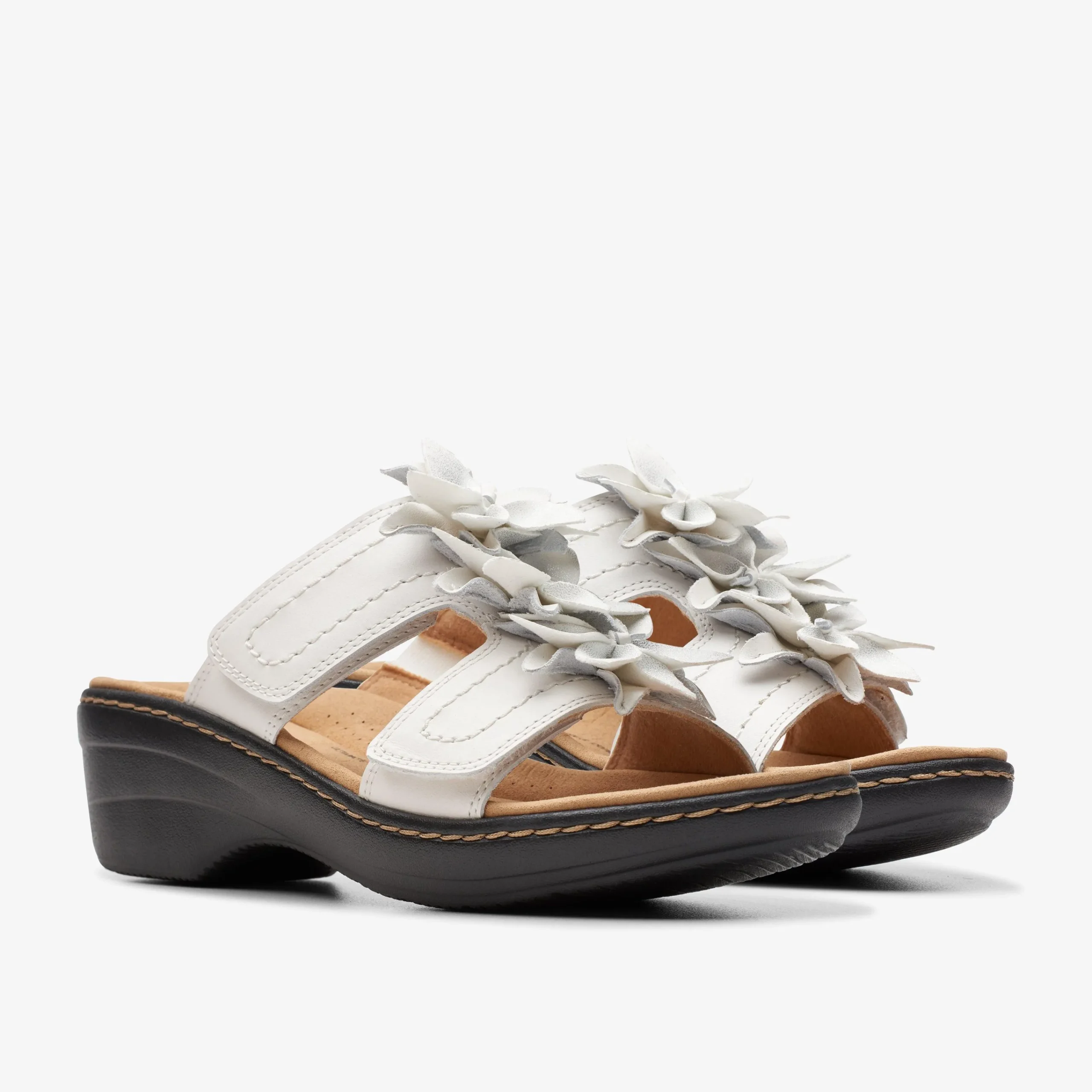 Clarks Merliah Raelyn White Leather Cheap