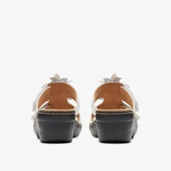Clarks Merliah Raelyn White Leather Cheap