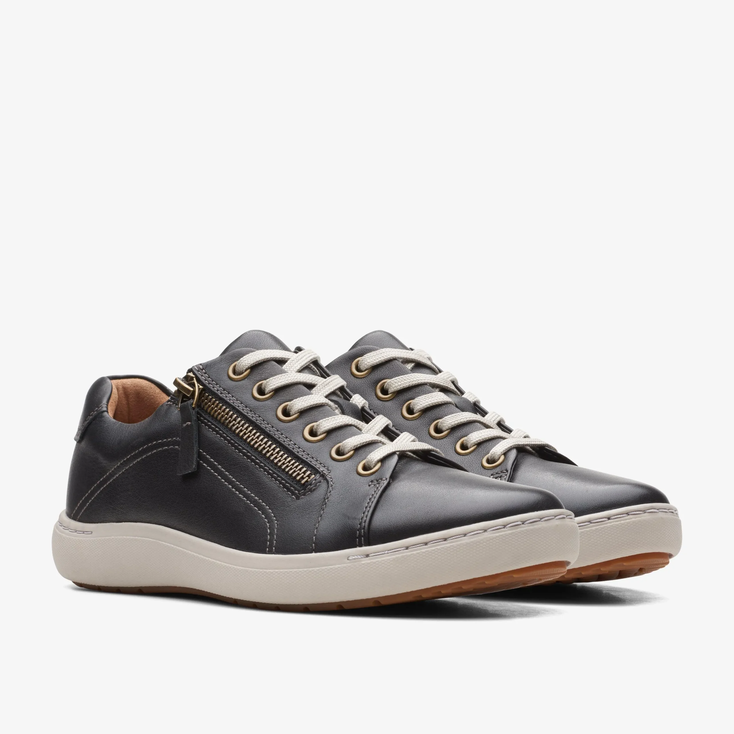 Clarks Nalle Lace Black Leather New