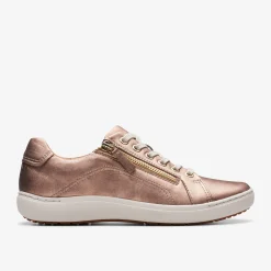Clarks Nalle Lace Rose Gold Leather Cheap