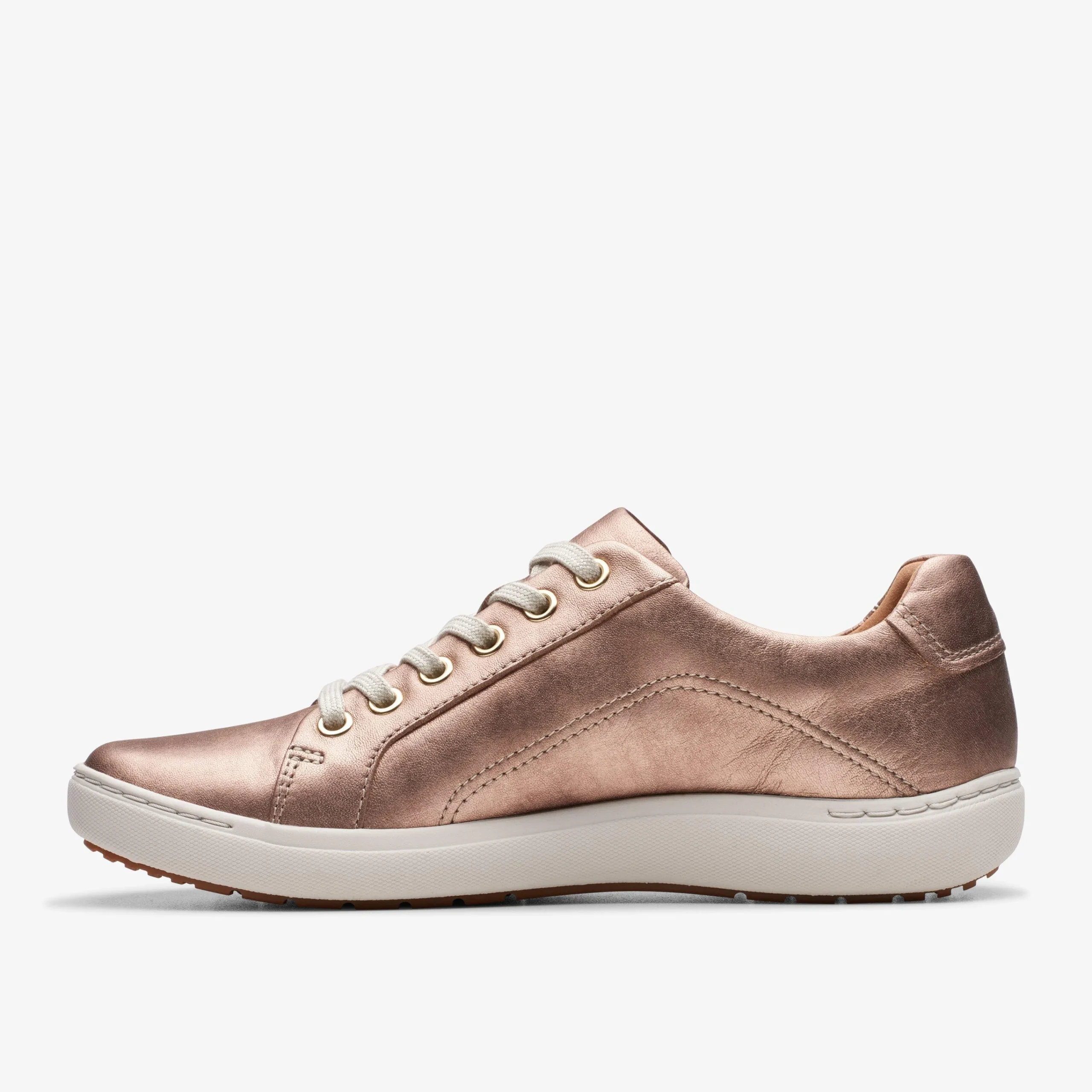 Clarks Nalle Lace Rose Gold Leather Cheap