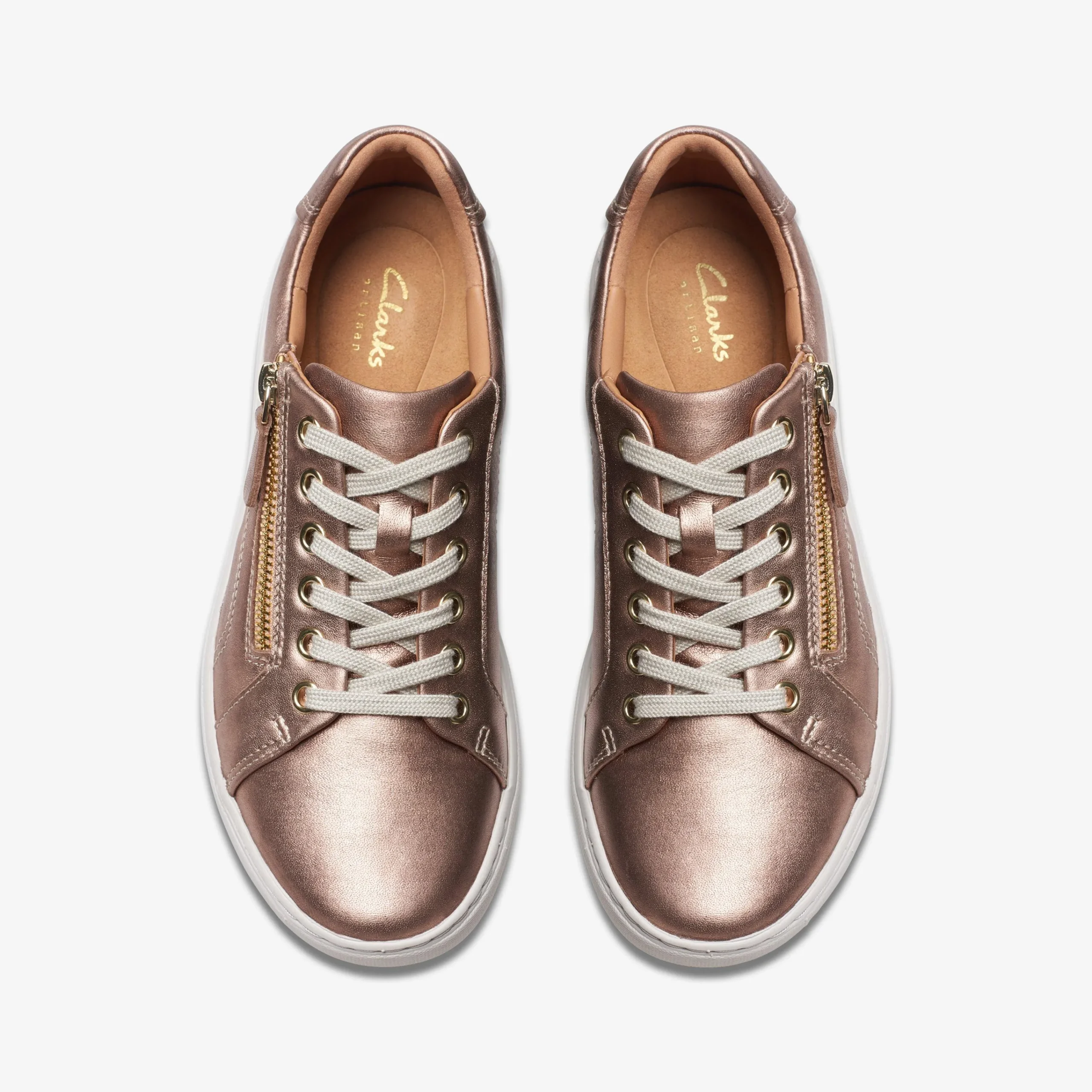Clarks Nalle Lace Rose Gold Leather Cheap