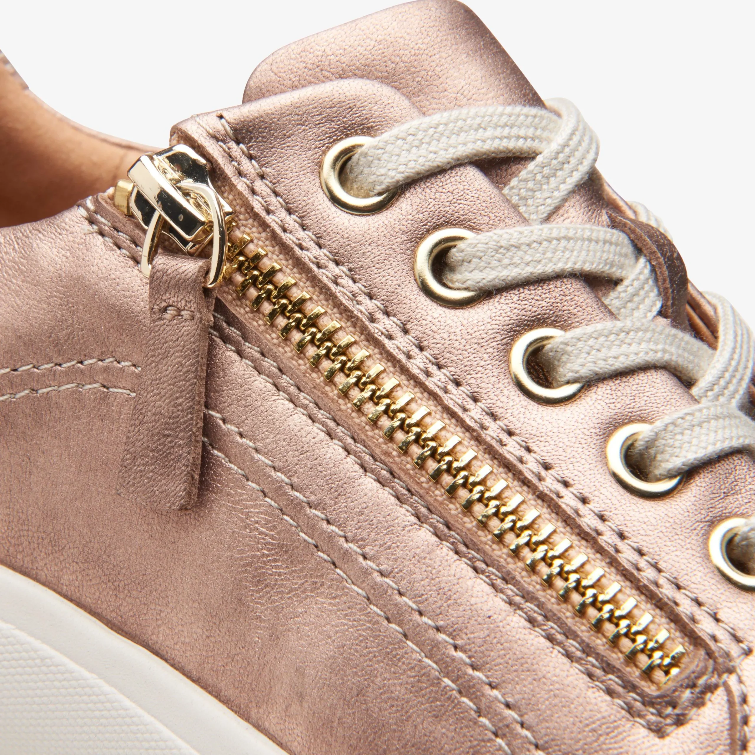 Clarks Nalle Lace Rose Gold Leather Cheap
