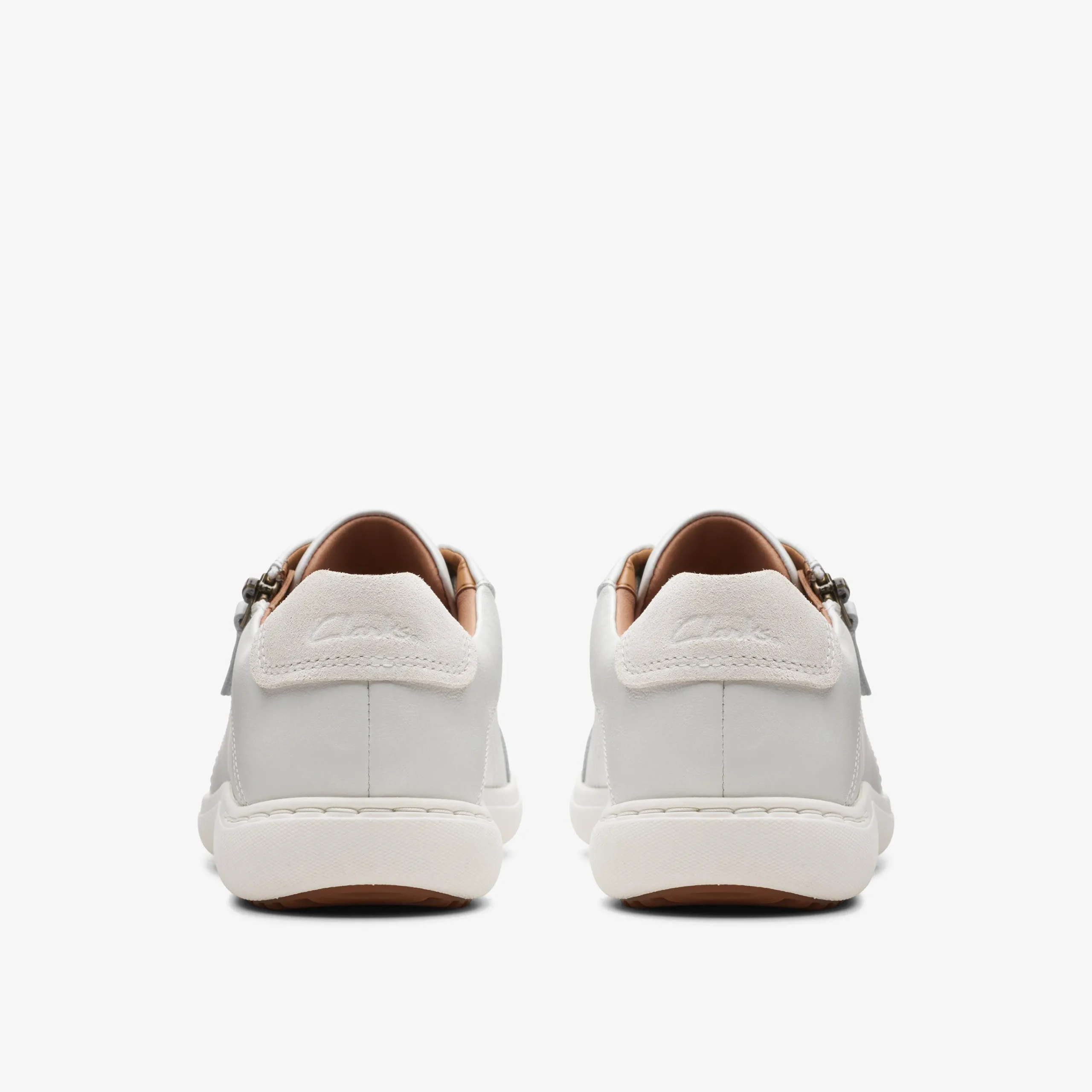 Clarks Nalle Lace White Leather Cheap