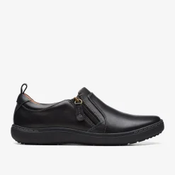 Clarks Nalle Lilac Black Leather Discount