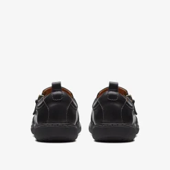 Clarks Nalle Lilac Black Leather Discount