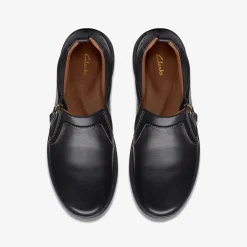 Clarks Nalle Lilac Black Leather Discount