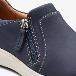 Clarks Nalle Lilac Navy Nubuck Cheap