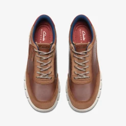 Clarks Nature X One Dark Tan Leather New