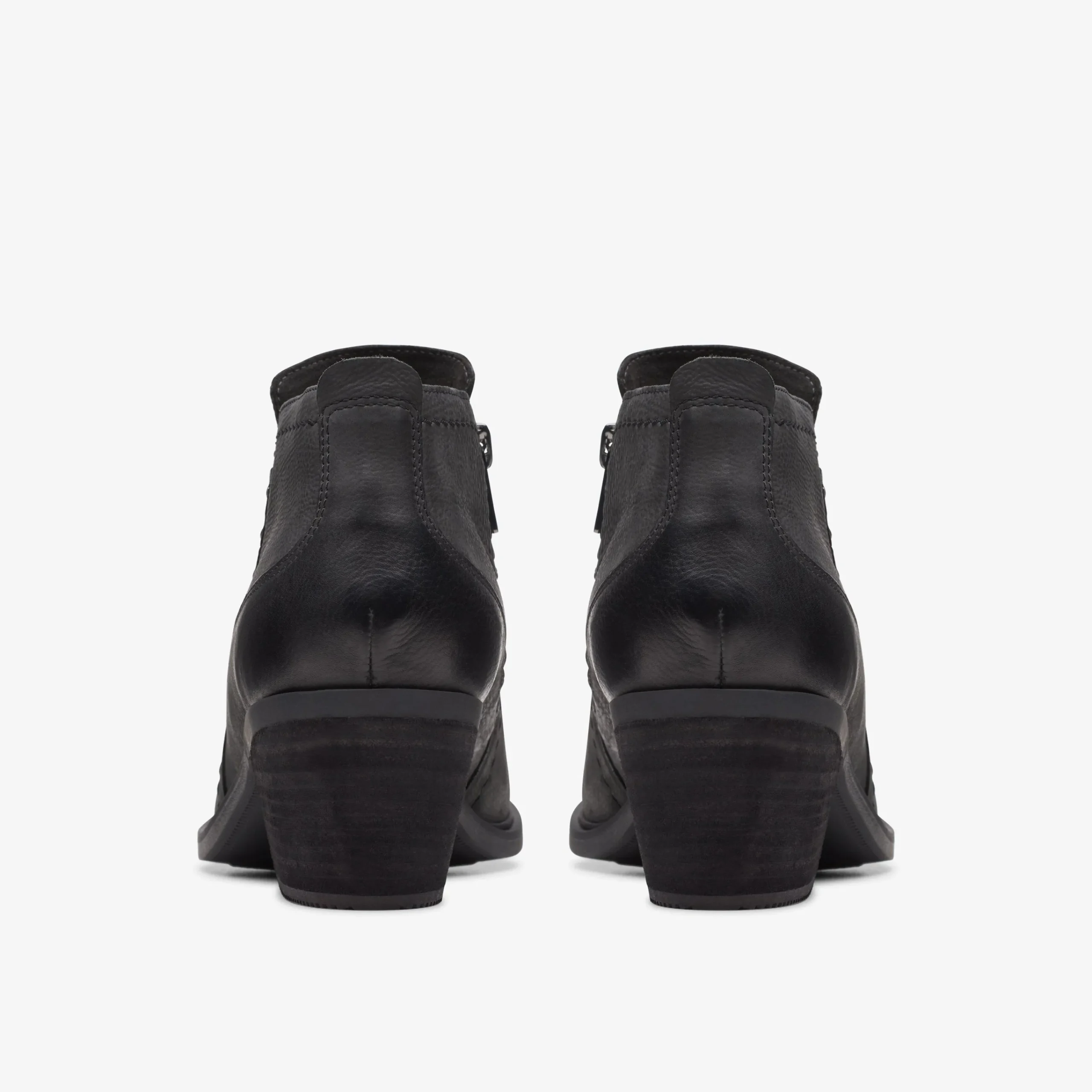 Clarks Neva Lo Black Leather Discount
