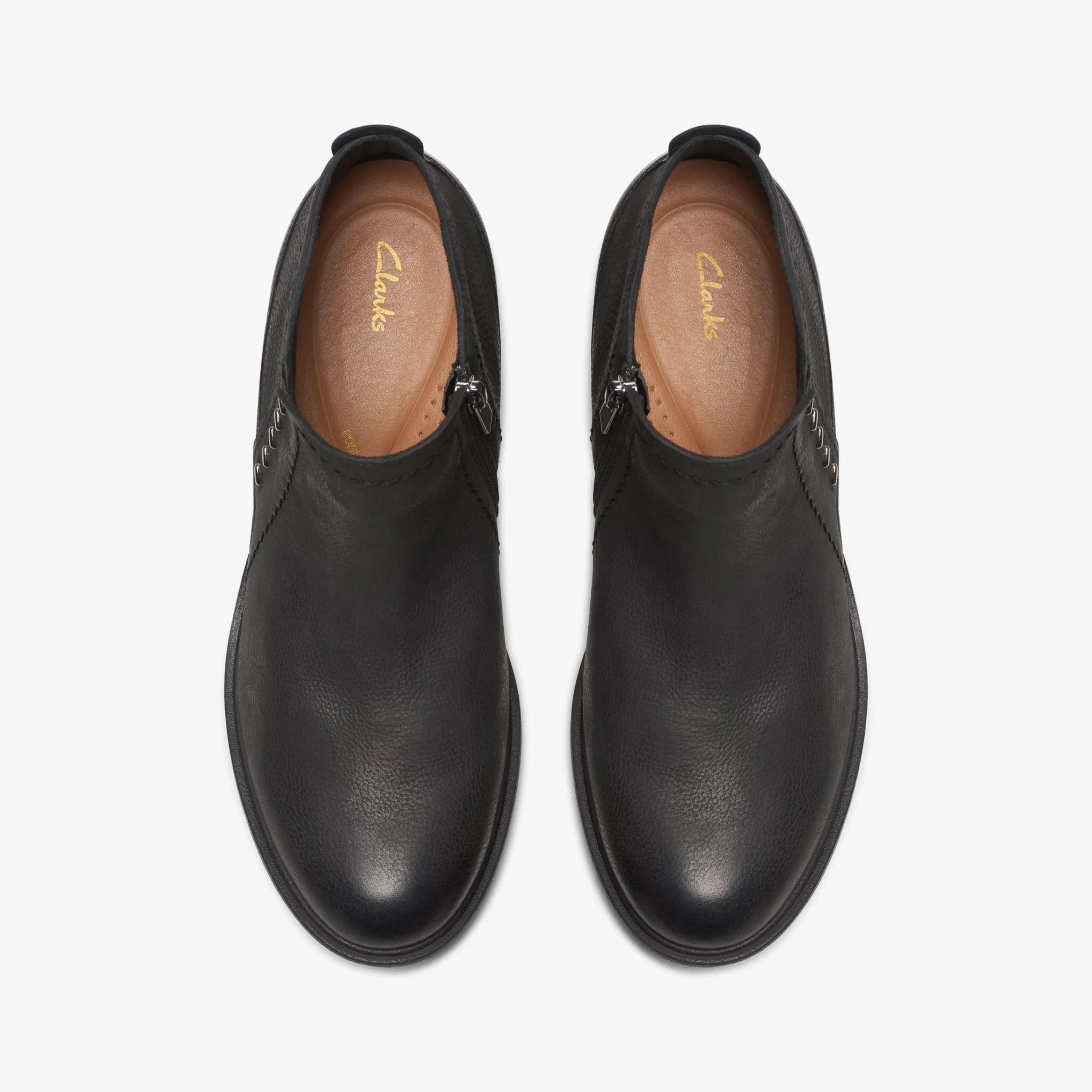 Clarks Neva Lo Black Leather Discount