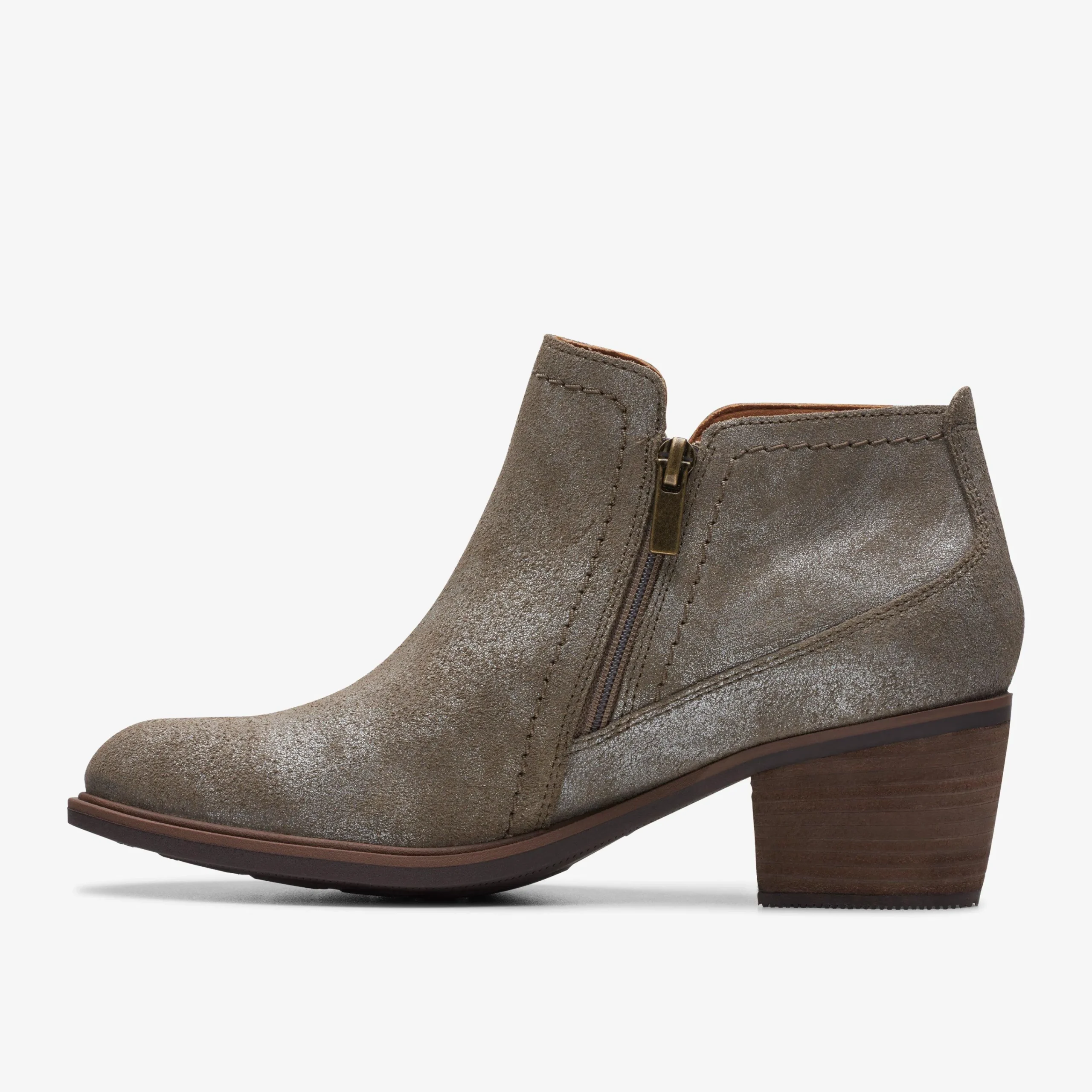 Clarks Neva Lo Taupe Metallic Flash Sale