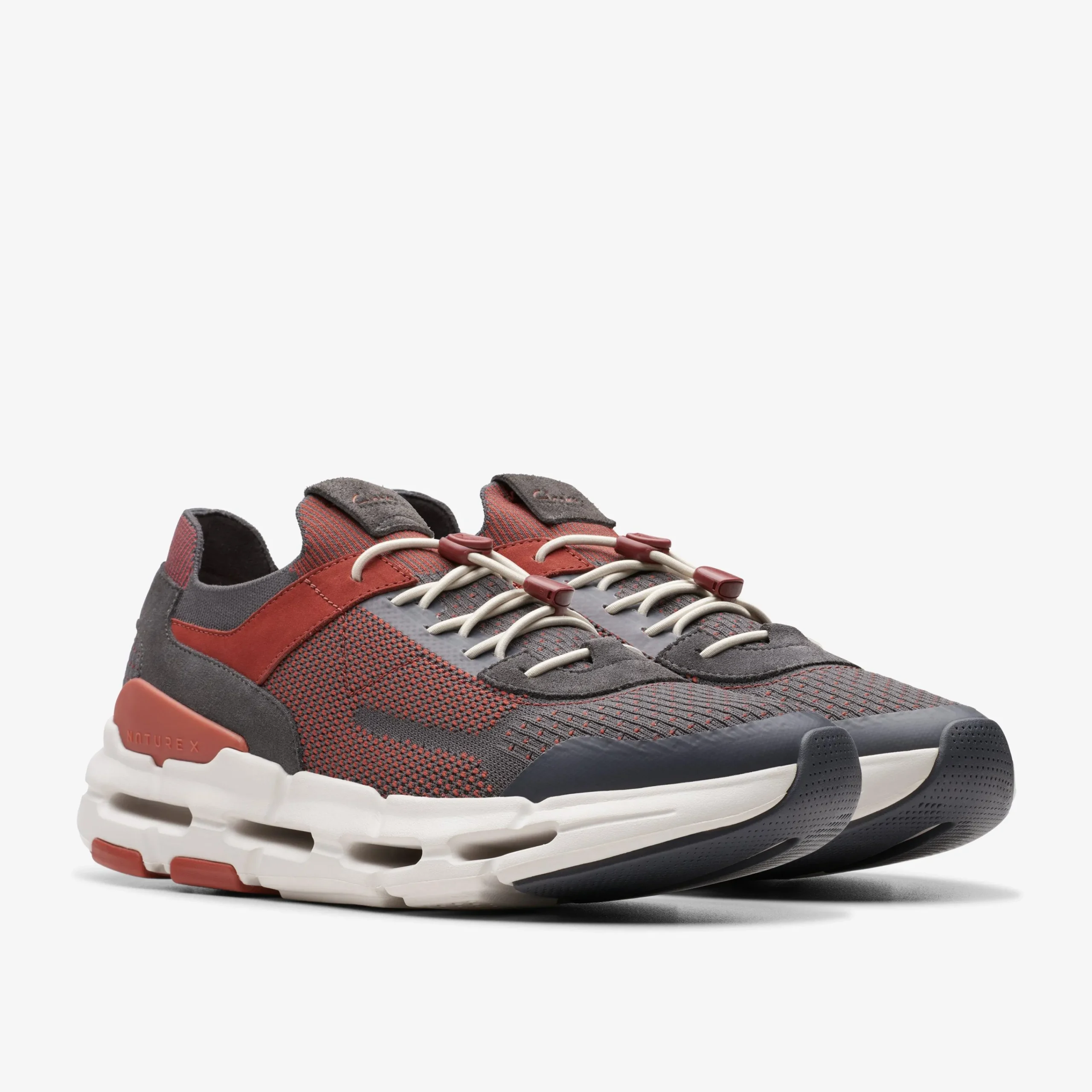 Clarks NXE Knit Dark Grey Combination Clearance