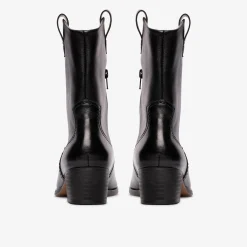 Clarks Octavia Up Black Leather Flash Sale