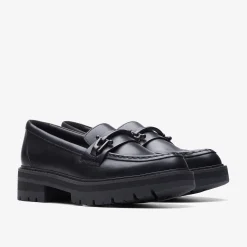 Clarks Orianna Bit Black Leather Hot