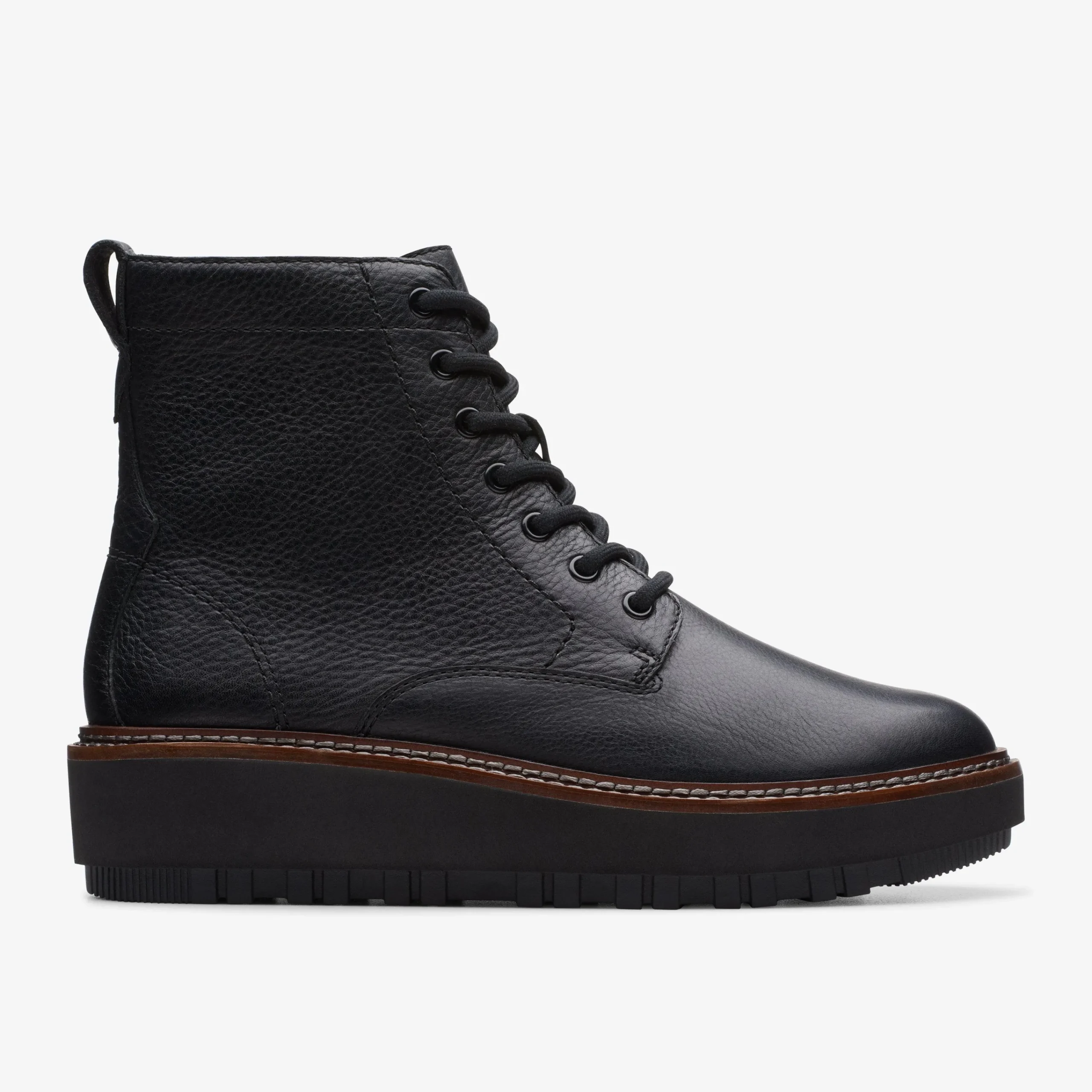 Clarks Orianna Lace Black Leather Shop