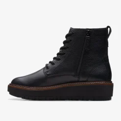 Clarks Orianna Lace Black Leather Shop