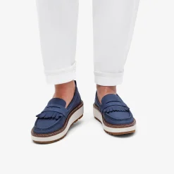 Clarks Orianna Loafer Navy Nubuck Fashion