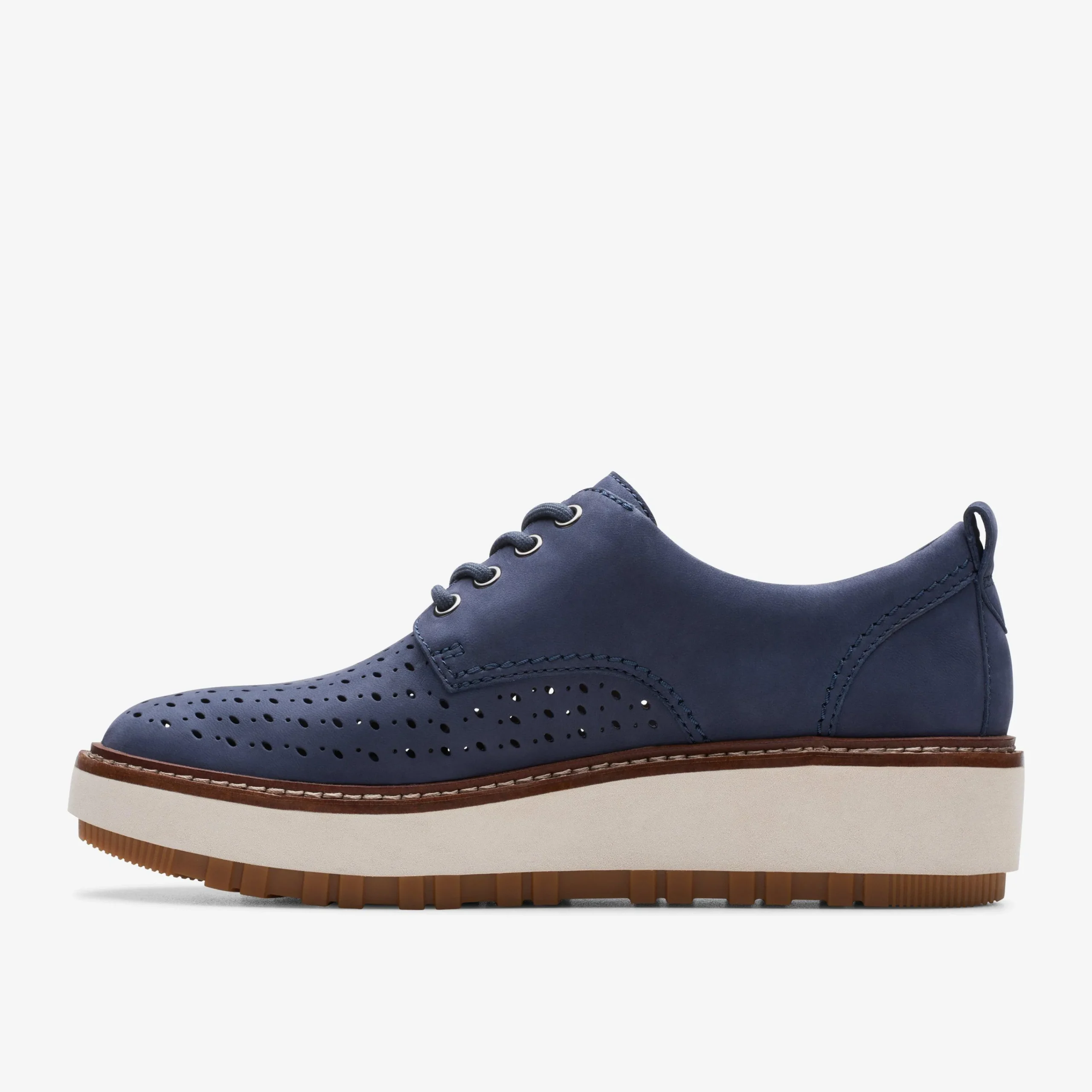 Clarks Orianna Move Navy Nubuck Outlet