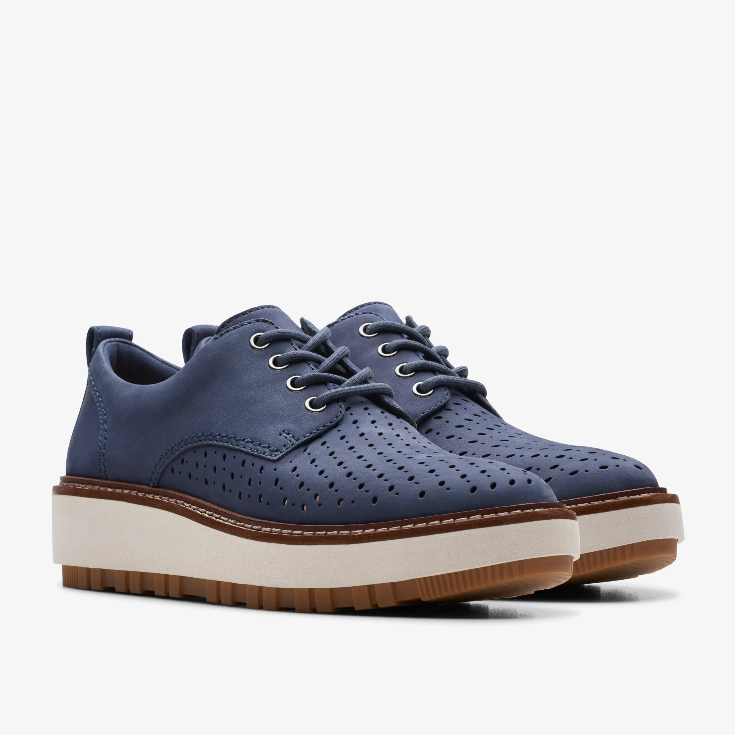 Clarks Orianna Move Navy Nubuck Outlet