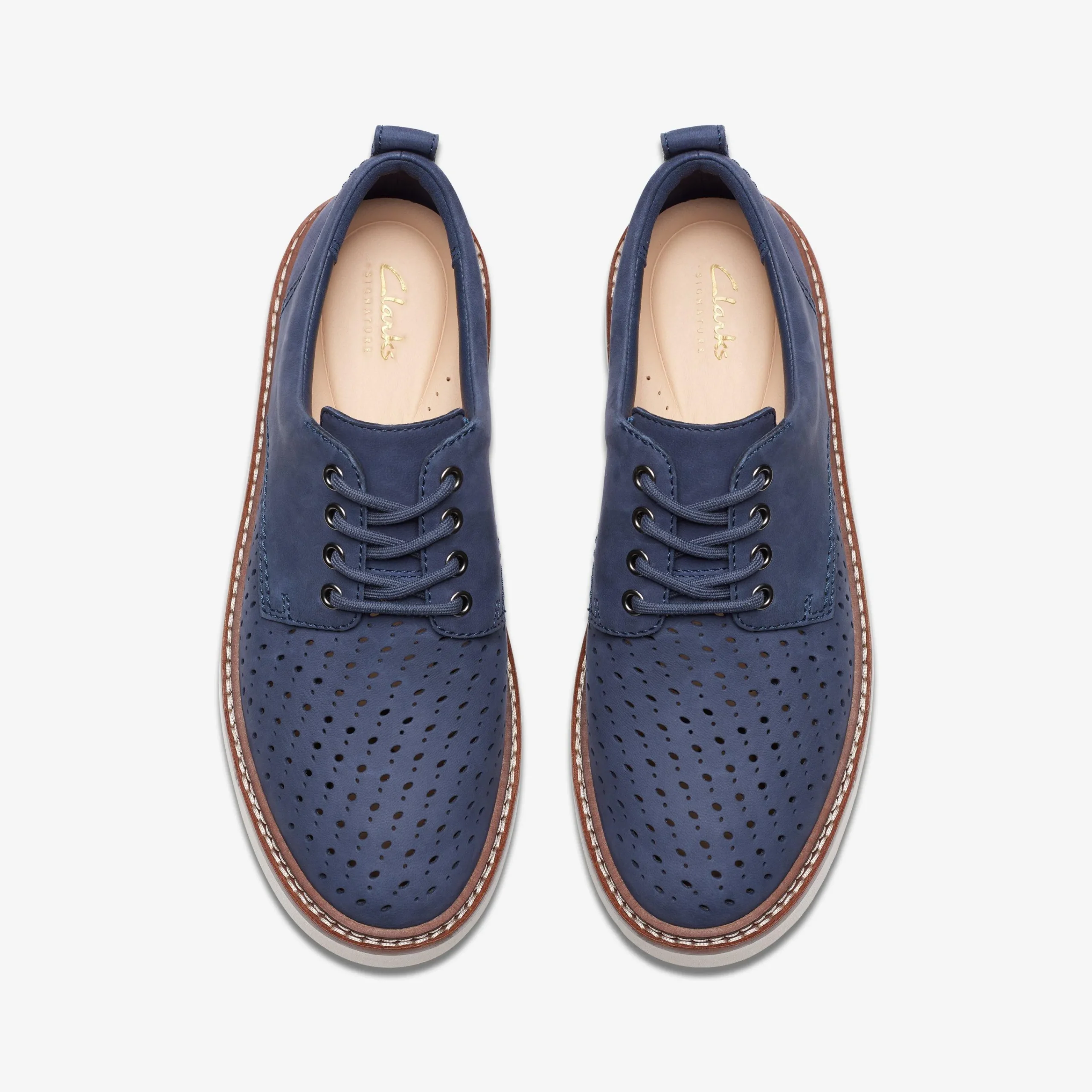 Clarks Orianna Move Navy Nubuck Outlet
