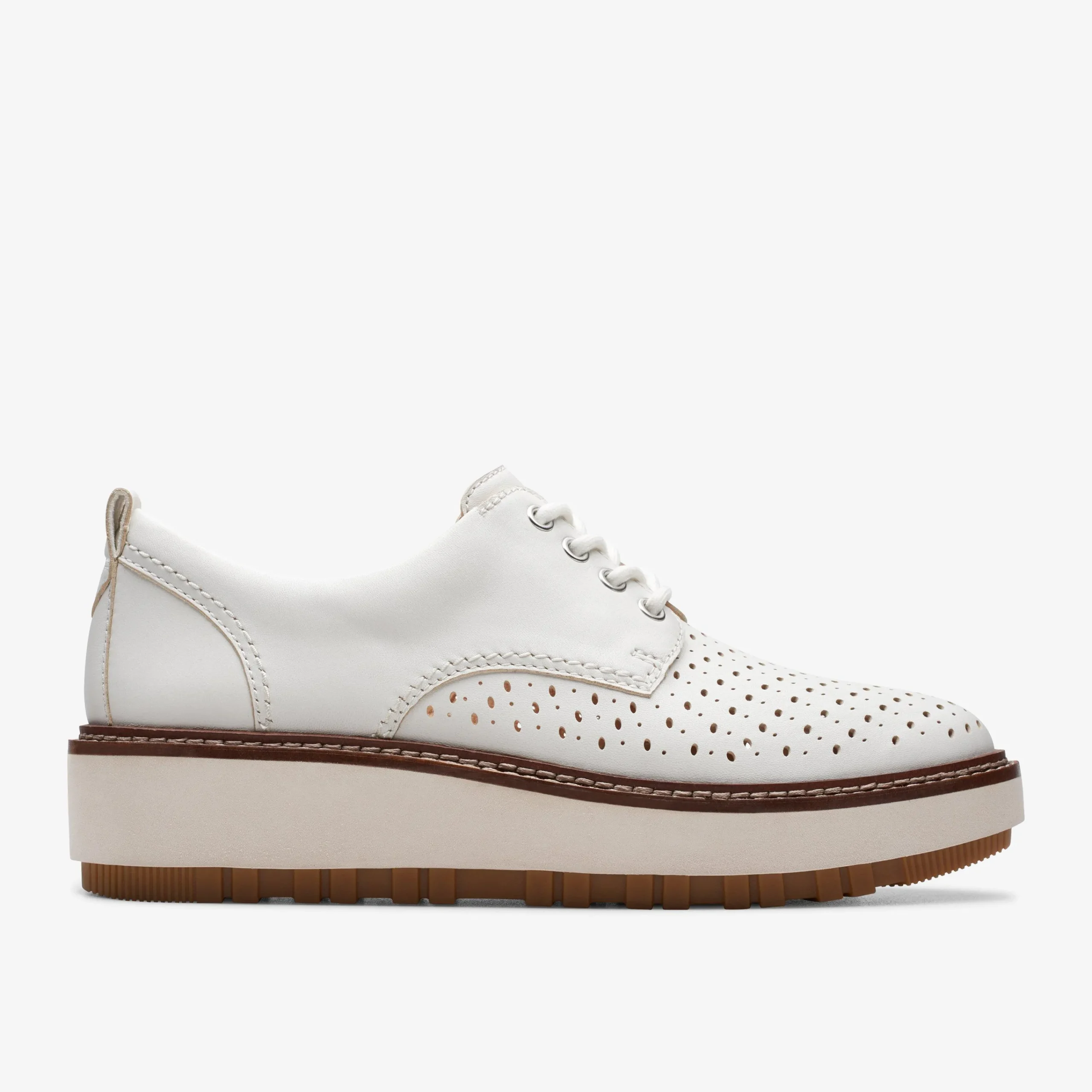 Clarks Orianna Move Off White Leather Discount