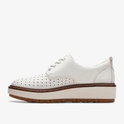 Clarks Orianna Move Off White Leather Discount