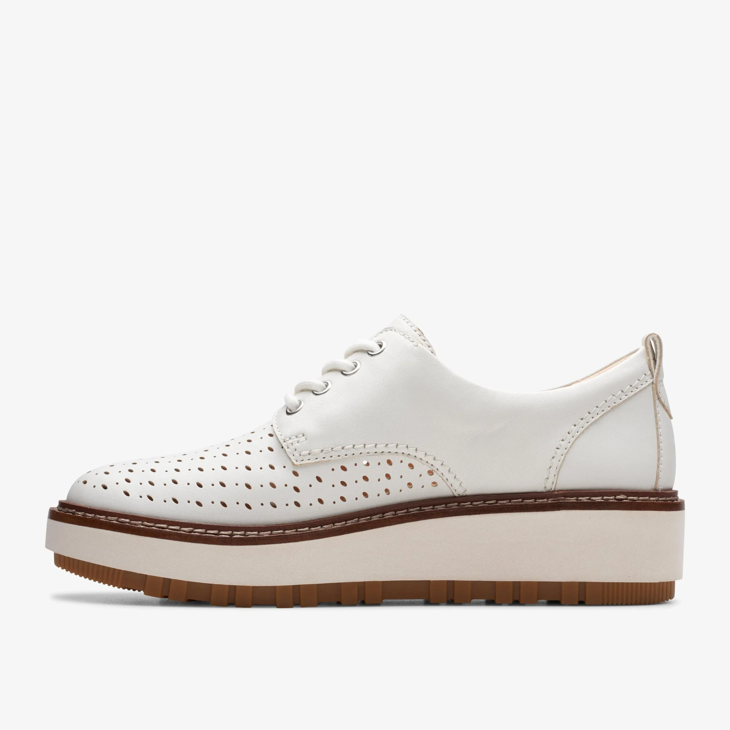 Clarks Orianna Move Off White Leather Discount