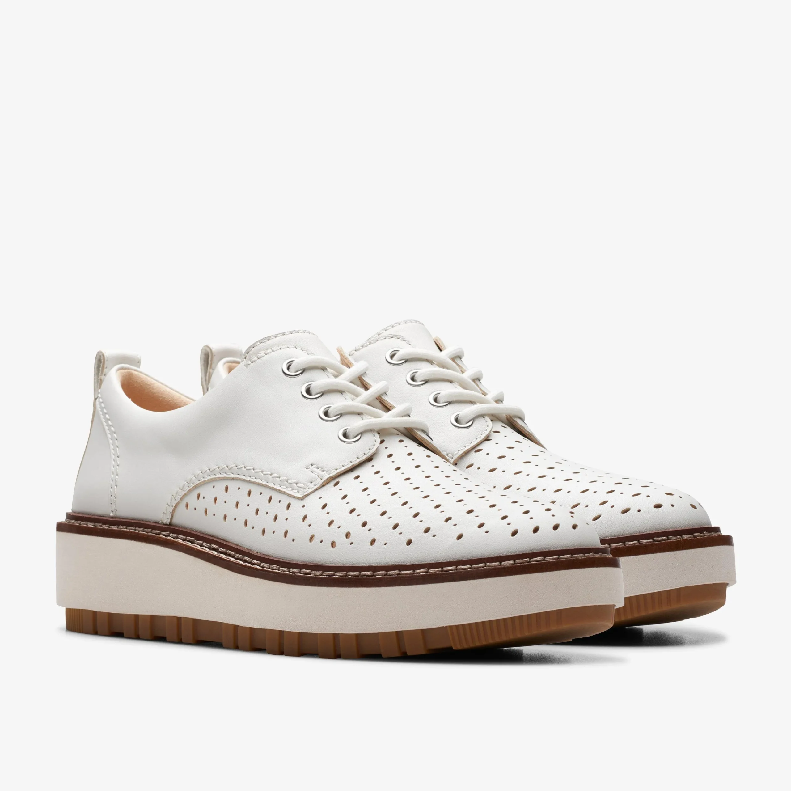Clarks Orianna Move Off White Leather Discount