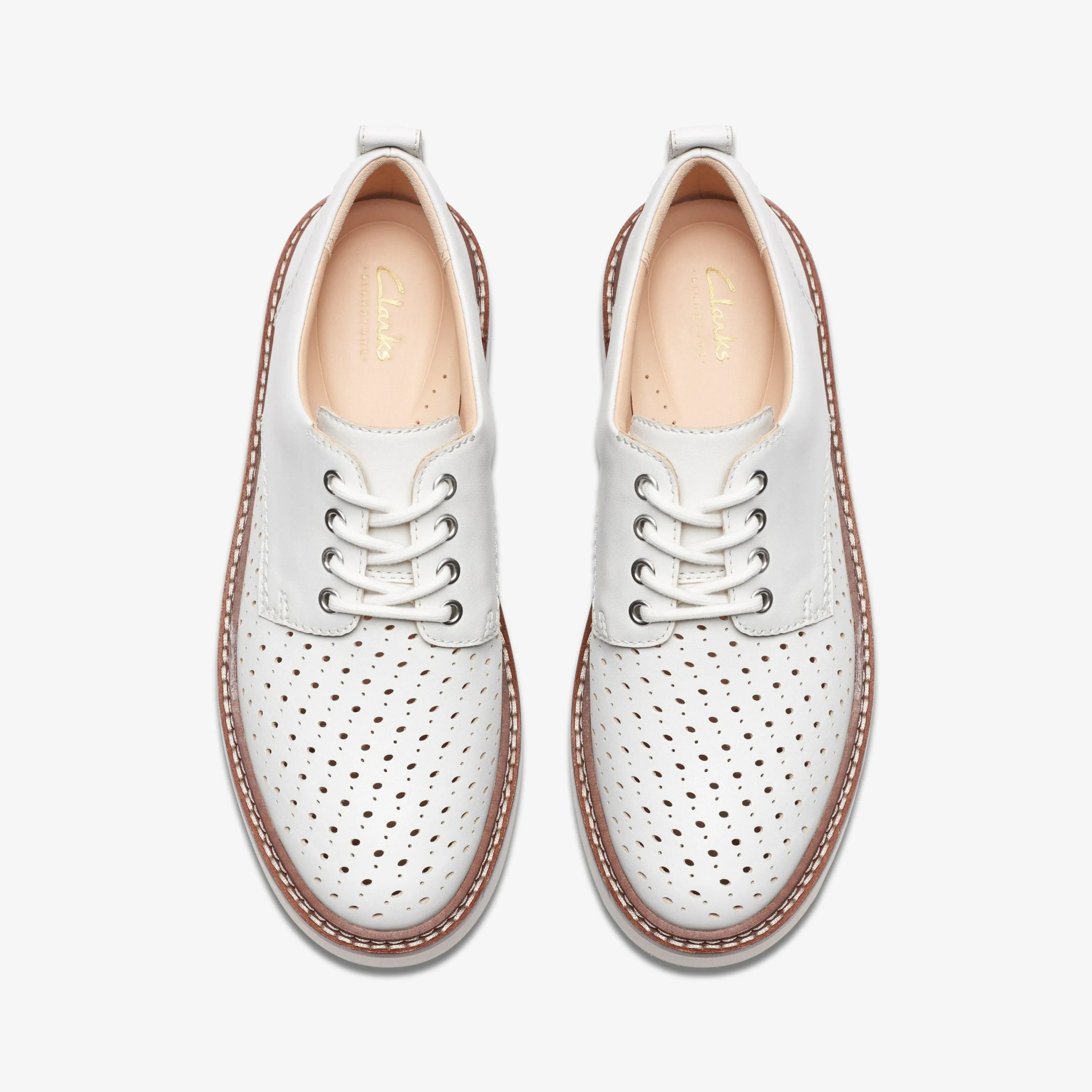 Clarks Orianna Move Off White Leather Discount