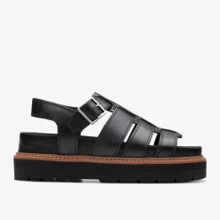 Clarks Orianna Twist Black Leather Cheap