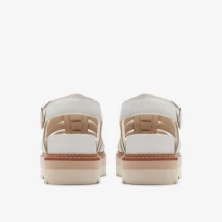 Clarks Orianna Twist Off White Leather Hot