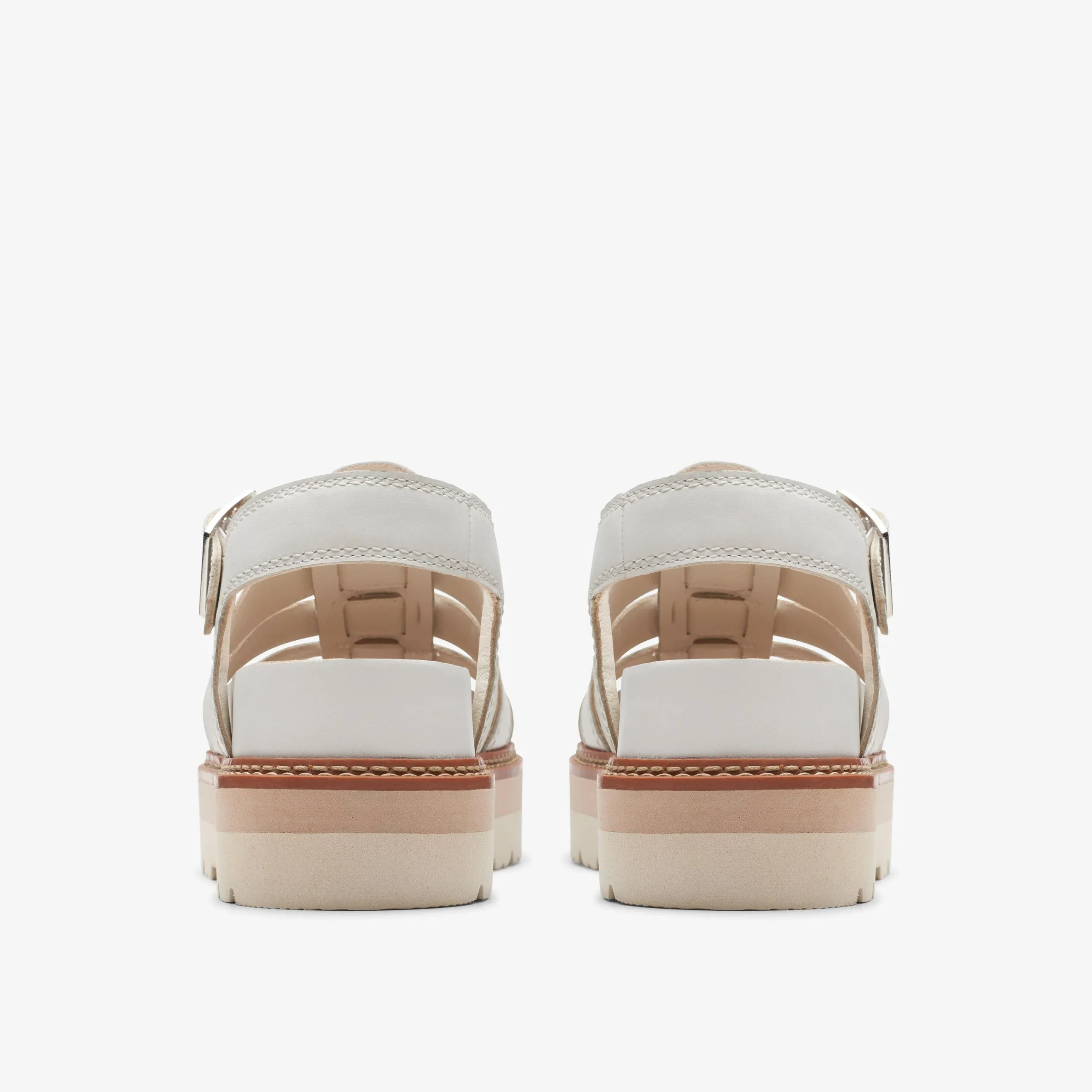 Clarks Orianna Twist Off White Leather Hot