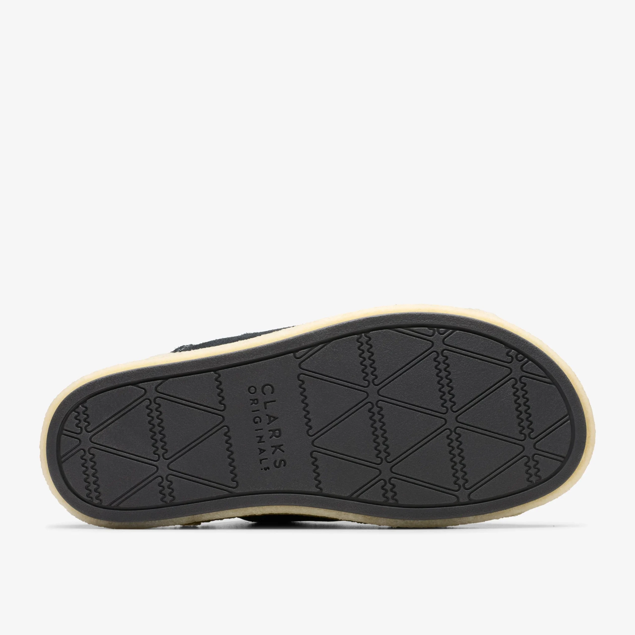 Clarks Overleigh Slide Black Suede Store