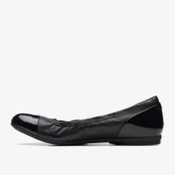 Clarks Rena Jazz Black Leather Outlet