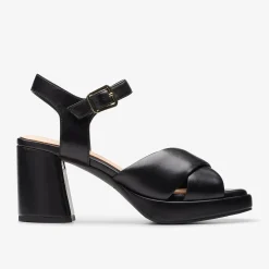 Clarks Ritzy 75 Rae Black Leather Clearance